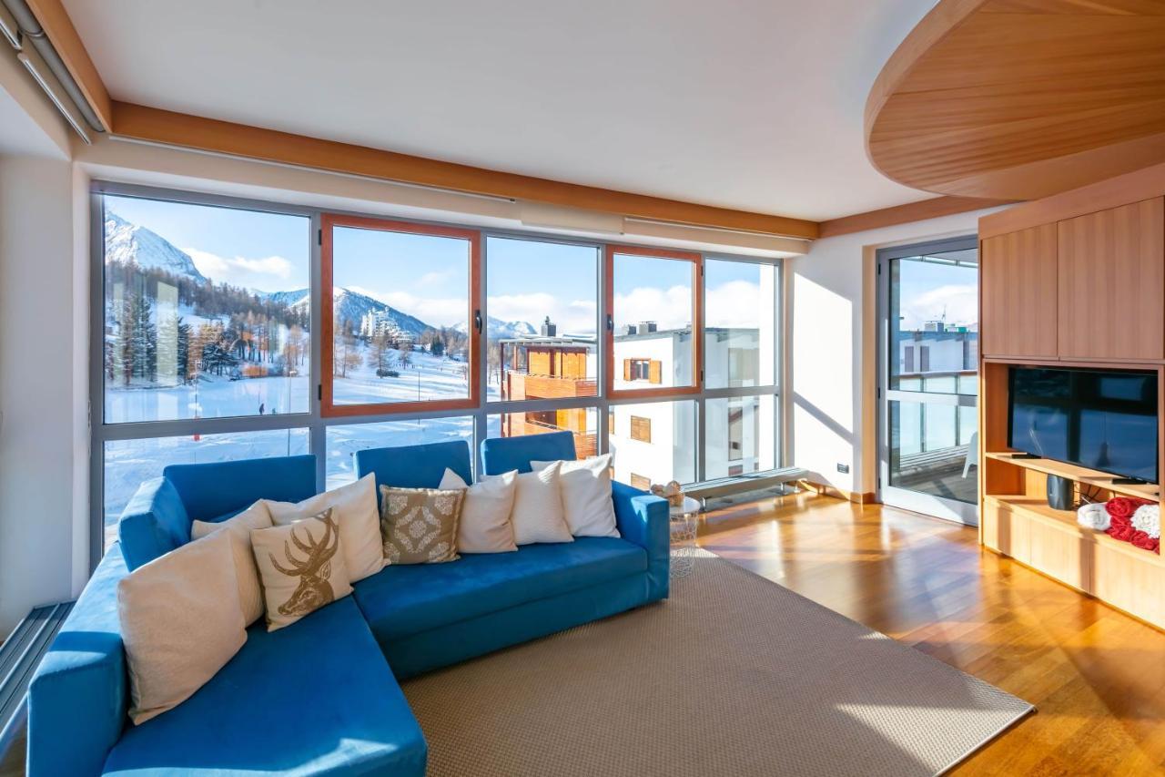 Apartmán Terrazza Su Sestriere Lux Exteriér fotografie